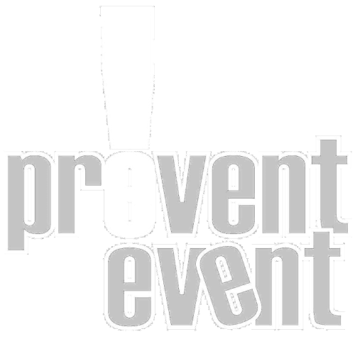 Logotipo Prevent Event color blanco versión png